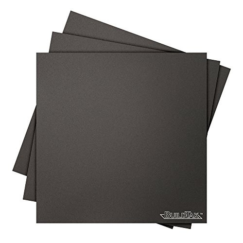 BuildTak 3D Printing Build Surface 8 x 8 Square Black Pack of 3