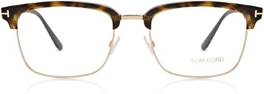 Eyeglasses Tom Ford FT 5504 052 Shiny Classic Havana Acetate Front & Temples, Ro, Dark Havana, 54/19/145