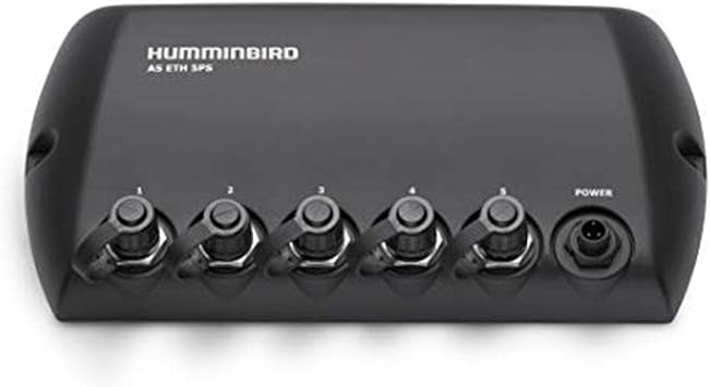 Humminbird 408450-1 5 Port Ethernet Switch, Black