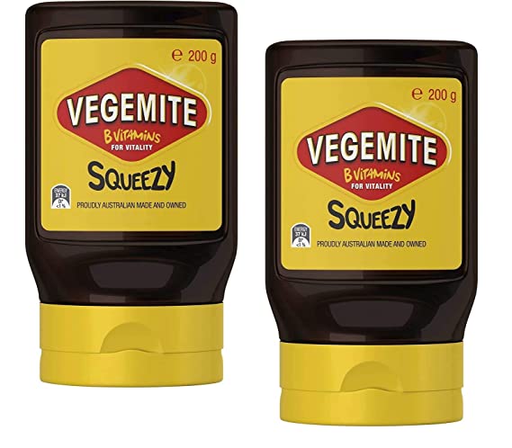 Vegemite Spread Squeezy 200gm | Made in and Imported from Australia in Eco Friendly Packaging crafted by Delia Creations(2-Pack)