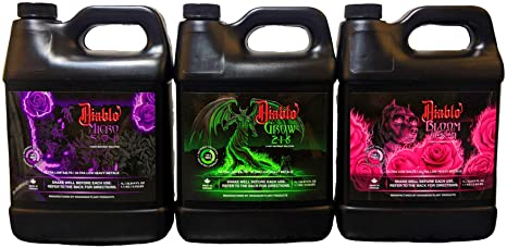 Diablo Nutrients Micro, Grow and Bloom 1 Litre Bottles – 1 of Each