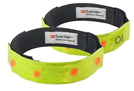 Time to Run High Visibility Armband With LEDs Pack Of Two