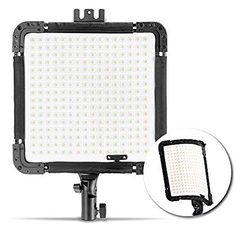 Kamerar BrightCast V15-345P Bi-Color Flexible LED Light Panel with AC Adapter, Water Resistant, Shock Proof, Rugged, Daylight and Tungsten (V-Mount)