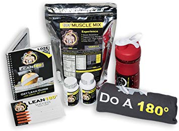 Lean 180 - 30 Day Weight Loss Challenge - Diet Plan to Lose Weight Fast and Get Lean - Lose up to 30 Pounds in Just 30 Days – Best Protein Shake and Supplements to Burn Fat (Vanilla, L)