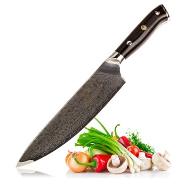 ZELITE INFINITY Chefs Knife 8-inch - Best Quality Japanese VG10 Super Steel 67 Layer High Carbon Stainless Steel-Razor Sharp Superb Edge Retention Stain and Corrosion Resistant Full Tang Ideal Gift