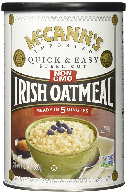 McCann's Irish Oatmeal, Quick & Easy Steel Cut Oats, 24 oz (680 g) - 2pcs