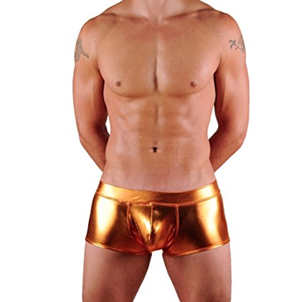 Mens New Liquid Metallic Hot Body Boxer Swimsuit Gary Majdell Sport
