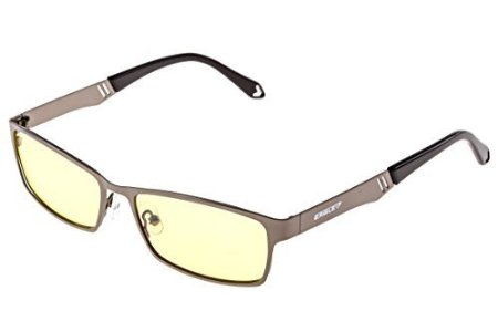Eagle Eyewear Ambassador Series Computer Glasses EE-001 | Reading Glasses for Eye Strain, Anti Glare, UV Protection, No Magnification & Metal Frame for Men or Women