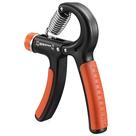 Ranphy Hand Grip Strengthener, Hand Exerciser for Increasing Hand Wrist Forearm, Easily Adjust Resistance from 10-40kg (22-88Lbs)