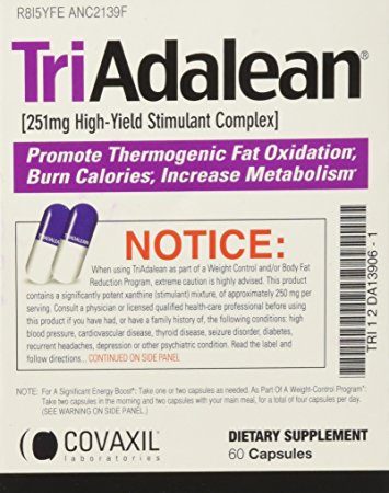 Triadalean High-Yield Stimulant Complex - 60 Capsules