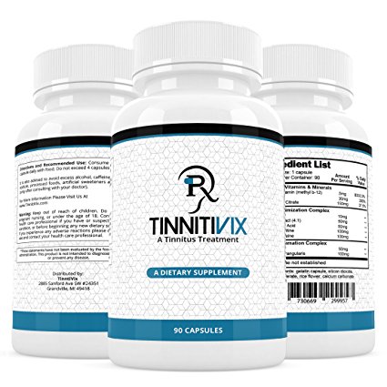 Tinnitivix (3-Month Supply) Natural Tinnitus Relief Supplement, Effective Ear Ringing Help And Support, Stop The Ringing In Ears Formula (90 Capsules)