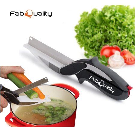 FabQuality Knife Cutter 2-in-1 Kitchen Tool Slicer Dicer Vegetable Chopper Replacement Knife