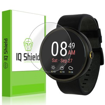 IQ Shield Liquid Skin Clear Screen Protector for Motorola Moto 360 6-Pack - Retail Packaging