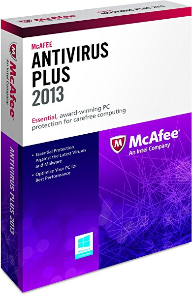 McAfee Antivirus Plus 3PCs 2013 (Free upgrade to 2016 when activated)