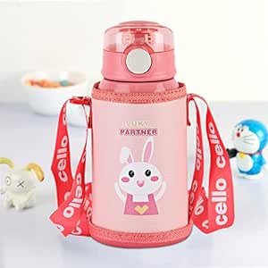 CELLO Kinder Hot & Cold Stainless Steel Kids Water Bottle, 500ml, Pink