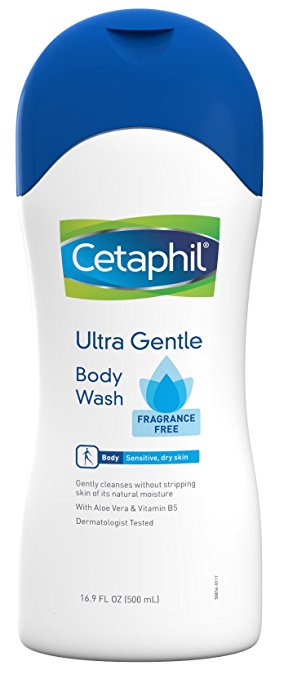 Cetaphil Ultra Gentle Body Wash, Fragrance Free, 16.9 Ounce