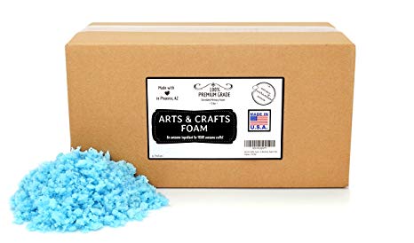 Arts & Crafts Foam | 2018 Premium Grade, US Made Shredded Memory Foam 5 lbs (100% CertiPUR Certified)