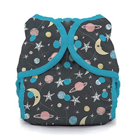 Thirsties Duo Wrap Cloth Diaper Cover, Snap Closure, Stargazer Size Three (40-60  lbs)