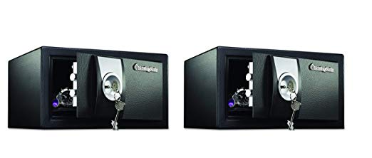 SentrySafe X031 Security Safe with Key Lock 0.35 Cubic Feet Black (Pack of 2)