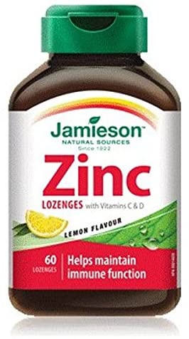 Zinc Lozenges with Vitamin C-60 Lozenges Brand: Jamieson Laboratories