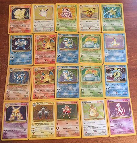 Pokemon 60 Card Lot GUARANTEED HOLOS, RARES And First Edition All Original, 1st/2nd sets