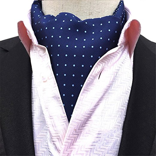 Men's Cravat Self Tie Paisley Jacquard Woven Luxury Ascot