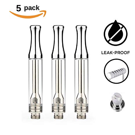 1ml Glass Ceramic Wickless Cartridge AC-1003 | For Full Spectrum Hemp Extract and Thin Distillate (Silver) (5)