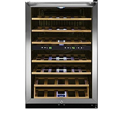 Frigidaire 38 Bottle Two-zone Stainless Steel Wine Cooler - FFWC3822QS