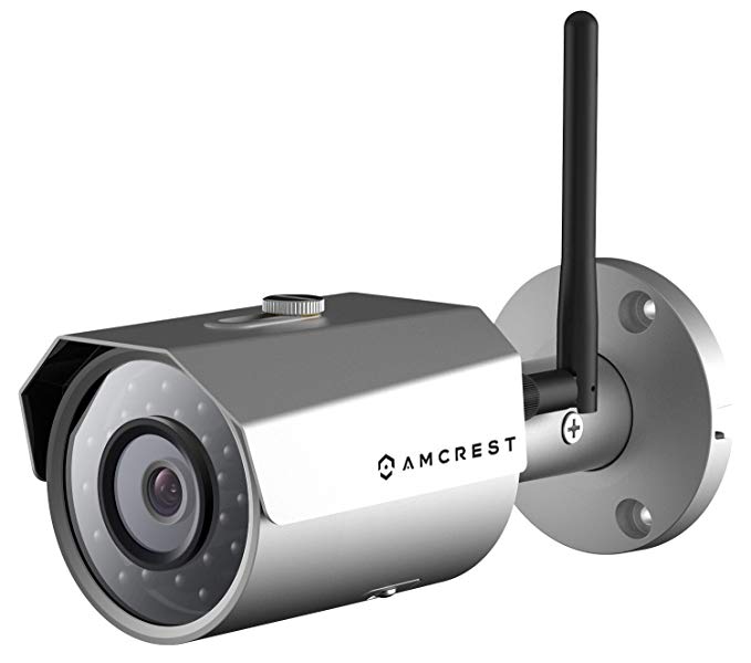 Amcrest ProHD Outdoor 3-Megapixel (2304 x 1296P) WiFi Wireless IP Security Bullet Camera - IP67 Weatherproof, 3MP (1080P/1296P), IP3M-943S (Silver) (Certified Refurbished)