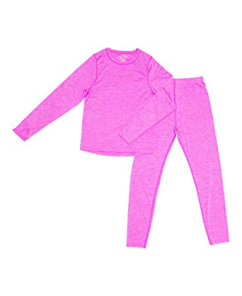 Trimfit Girls Thermal Set - Space Dye Long Sleeve with Thumbholes and Pants