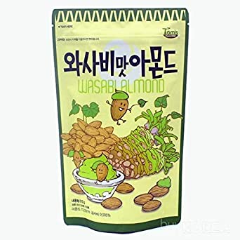 Korea Imported Tom's Gilim Wasabi Almond 210g/0.46lb/7.4oz