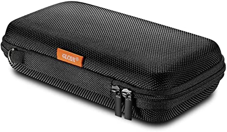 GLCON Portable Protection Hard EVA Case for External Battery,Cell Phone,GPS,Hard Drive,USB/Charging Cable,Carrying Bag Mesh Inner Pocket,Zipper Enclosure n Durable Exterior,Universal Travel Pouch Bag