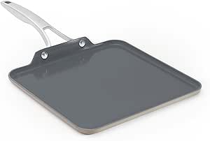 Calphalon® Premier Ceramic Nonstick 11" Square Griddle, Mushroom Grey