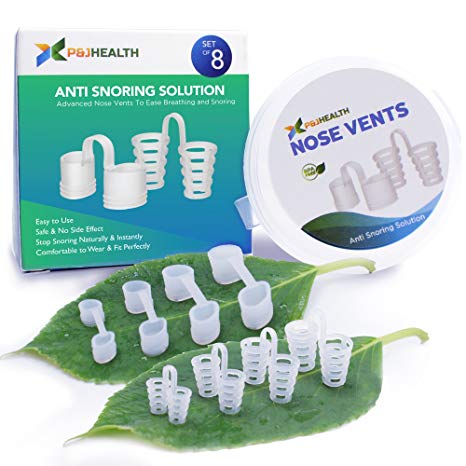 P & J Health - Snoring Aids New Package Nose Vents, Anti Snoring, Solve snoring issues perfect