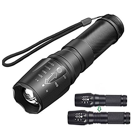 Super Bright CREE XML T6 LED Portable Zoom Tactical Flashlight Focus Adjustable Torch Outdoor Water Resistant Lamp