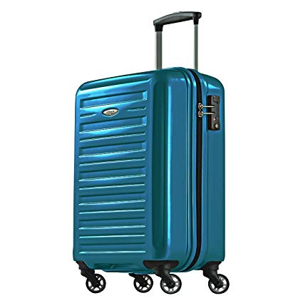 PROBEETLE Luggage Voyager IX-55 cm, 40 L-4 Silent Wheels-Turquoise-TSA Lock
