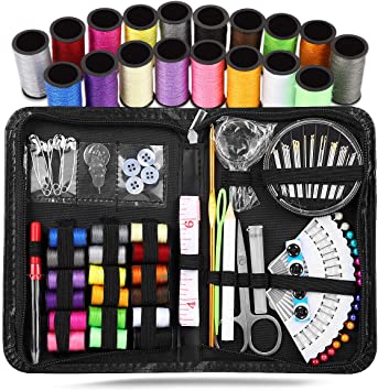 Balight 91 PCS Sewing Kit, DIY Sewing Supplies with Thread, Needles, Pins, Buttons Sewing Accessories Mini Sewing Kit for DIY, Home, Travel, Beginner, Adults