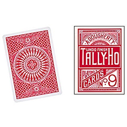 Tally-Ho Playing Cards - Circle Back - RED