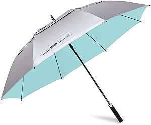 G4Free 54/62/68 Inch UV Protection Golf Umbrella Auto Open Vented Double Canopy Extra Large Windproof Umbrella Oversize Sun Umbrellas