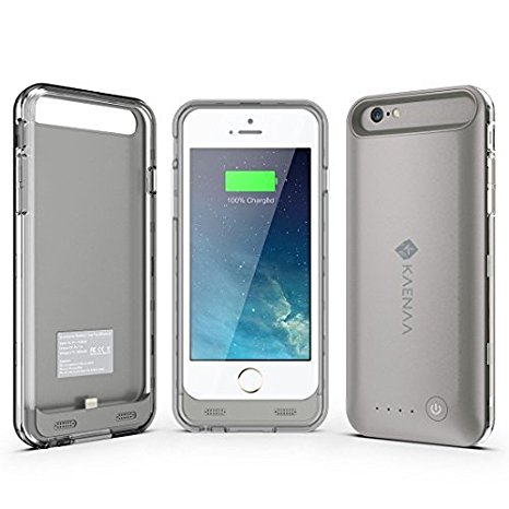 Ultra-slim Protective iPhone 6 Battery Charging Case (4.7) with Removable / Rechargeable Power Cover [Fits All Versions of the Apple iPhone 6 / 2400mah Battery Pack / Full iOS 10 Compatible Support / No Signal Reduction / Apple Certified Chip / 4.7 Inch-model Only]