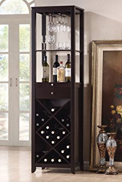 Acme 12244 Casey Wine Cabinet Set, Wenge Finish