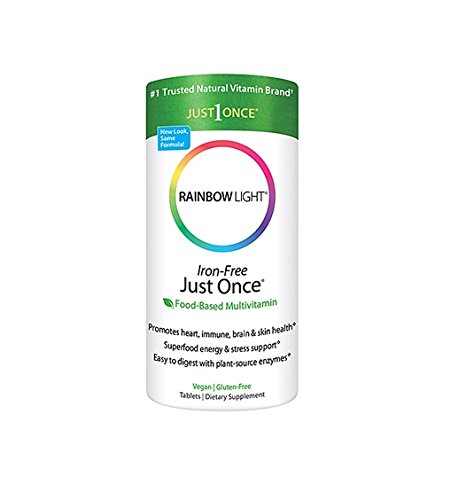 Rainbow Light Just Once Iron-Free Multivitamin  SafeGuard  Tablets   120 tablets