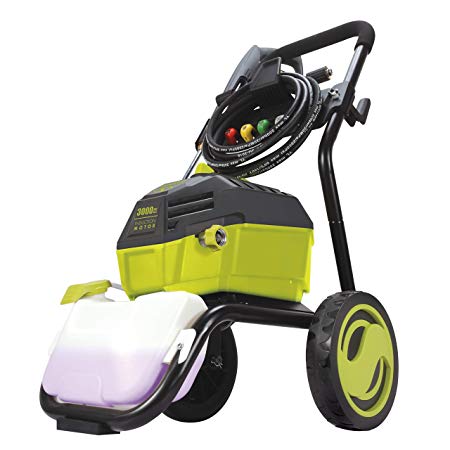 Sun Joe SPX4600 3000 PSI MAX 1.30 GPM High Performance Electric Pressure Washer, Green