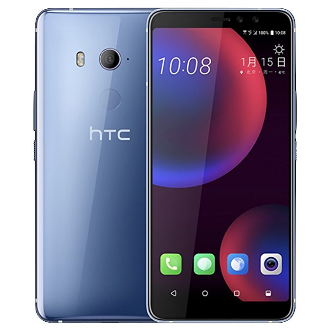 HTC U11 Eyes 64GB/4GB 6" FHD  Dual Front Camera Face Unlock - Factory Unlocked International Version - GSM ONLY, No CDMA - No Warranty in The US (Silver)