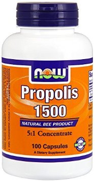 Now Foods Propolis 1500mg, Capsules, 100-Count