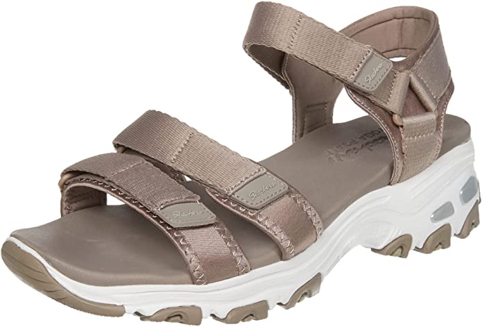 Skechers Women's D'Lites-Fresh Catch Wedge Sandal