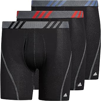 adidas Men's Sport Performance Mesh Boxer Brief Underwear (3-Pack)