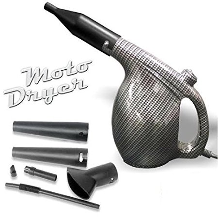 MotoDryer™ - Motorcycle and Car Dryer. This Blower Dryer has a Powerful Force of Warm-Hot Filtered Air. Great for Car Washing and Motorcycle Cleaning. No More Water Spots or Streaking!