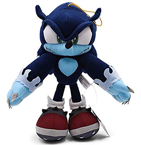 31cm Big Blue Sonic Anime Plush Cute Toy Soft Cotton Stuffed Cartoon Doll Baby Peluche Toys for Kids 2019 New