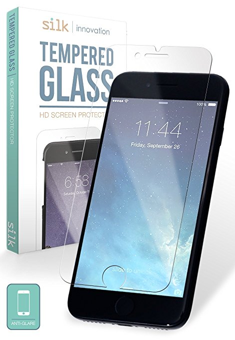 Silk iPhone 7 Plus/8 Plus Anti-Glare Glass Screen Protector – Anti-Glare Tempered Glass 1-Pack [9H Scratch Resistant Matte Anti Shock Screen Guard]